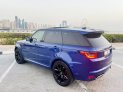 Blue Land Rover Range Rover Sport SVR 2020 for rent in Dubai 6