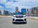 White Land Rover Range Rover Sport SVR 2020 for rent in Dubai 2