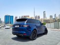 Blue Land Rover Range Rover Sport SVR 2021 for rent in Dubai 9