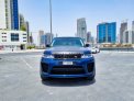 Blue Land Rover Range Rover Sport SVR 2021 for rent in Dubai 2