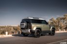 Green Land Rover Defender V6 2022 for rent in Dubai 10