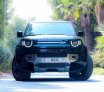 Black Land Rover Defender V6 2023 for rent in Dubai 2