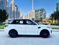 White Land Rover Range Rover Sport SVR 2020 for rent in Abu Dhabi 2