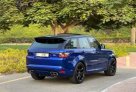 Blauw Landrover Range Rover Sport SVR 2020 for rent in Dubai 2