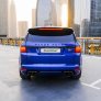 Geel Landrover Range Rover Sport SVR 2020 for rent in Dubai 6