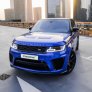 Geel Landrover Range Rover Sport SVR 2020 for rent in Dubai 2