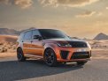 Orange Land Rover Range Rover Sport SVR 2021 for rent in Dubai 1