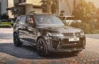 Black Land Rover Range Rover Sport SVR 2022 for rent in Dubai 1