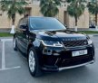 Black Land Rover Range Rover Sport Supercharged V6 2018 for rent in Dubai 2