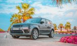 Metallic Grey Land Rover Range Rover Sport Dynamic 2019 for rent in Dubai 1