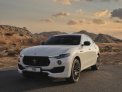 White Maserati Levante S 2017 for rent in Abu Dhabi 7