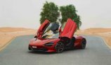 Red McLaren 720S 2018 for rent in Dubai 1