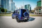 Blue Mercedes Benz AMG G63 2021 for rent in Dubai 10
