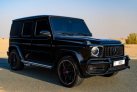 Black Mercedes Benz AMG G63 Double Night Package 2021 for rent in Dubai 2
