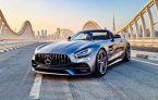 Темно-серый Мерседес Бенц AMG GT Кабриолет 2018 for rent in Дубай 1