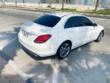 White Mercedes Benz C300 2019 for rent in Dubai 4