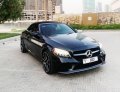 Black Mercedes Benz C300 Convertible 2020 for rent in Dubai 2