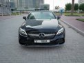 Blue Mercedes Benz C300 Convertible 2020 for rent in Dubai 4