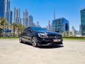 Black Mercedes Benz CLA 250 2018 for rent in Dubai 1