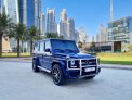 Blue Mercedes Benz AMG G63 Edition 1 2017 for rent in Sharjah 8