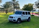 White Mercedes Benz AMG G63 2019 for rent in Dubai 1
