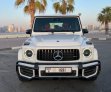 White Mercedes Benz AMG G63 2020 for rent in Dubai 2