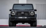 Mat zwart Mercedes-Benz AMG G63 Double Night-pakket 2022 for rent in Dubai 1