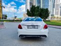 White Mercedes Benz C200 2021 for rent in Dubai 5