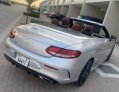 Silver Mercedes Benz C300 Convertible 2019 for rent in Dubai 5