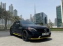 White Mercedes Benz C300 2018 for rent in Dubai 1