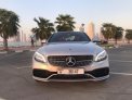 Silver Mercedes Benz C300 2019 for rent in Dubai 4