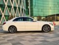 White Mercedes Benz C300 2020 for rent in Dubai 4
