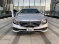 Silver Mercedes Benz E300 2018 for rent in Dubai 4