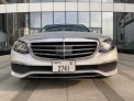 Silver Mercedes Benz E300 2018 for rent in Dubai 5