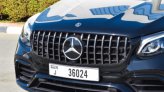 Black Mercedes Benz GLC 300 2019 for rent in Dubai 3