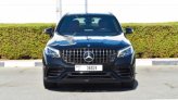 Black Mercedes Benz GLC 300 2019 for rent in Dubai 4
