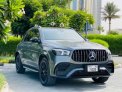 Gray Mercedes Benz GLE 350 2020 for rent in Dubai 3