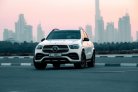 White Mercedes Benz GLE 350 2020 for rent in Abu Dhabi 2