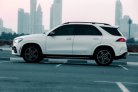 White Mercedes Benz GLE 350 2020 for rent in Abu Dhabi 3