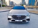 Champagne Gold Mercedes Benz S500 2021 for rent in Abu Dhabi 2