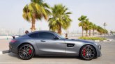 Gri Mercedes Benz AMG GTS 2018 for rent in Dubai 2