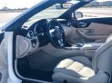 White Mercedes Benz C300 Convertible 2017 for rent in Dubai 3