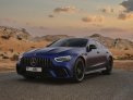 Azul Mercedes Benz AMG GT 63 2020 for rent in Abu Dhabi 2