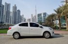 Silver Mitsubishi Attrage 2021 for rent in Dubai 3
