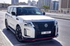 Silver Nissan Patrol 2019 for rent in Dubai 1