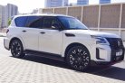 Silver Nissan Patrol 2019 for rent in Dubai 2