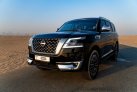 Black Nissan Patrol Platinum 2022 for rent in Dubai 2