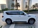 White Nissan Patrol Platinum 2021 for rent in Dubai 10