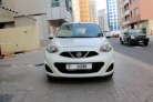 White Nissan Micra 2020 for rent in Dubai 6