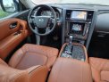 Black Nissan Patrol Platinum 2021 for rent in Abu Dhabi 4